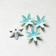 画像2: 18mm Neon Blue 6-petal enameled flower (2)