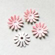 画像1: 16mm Neon Pink 12-petal enameled flower (1)
