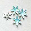 画像1: 18mm Neon Blue 6-petal enameled flower (1)