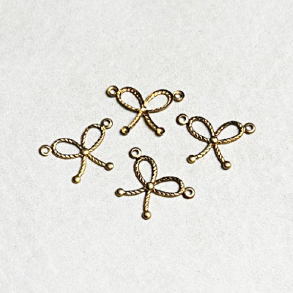 画像1: 4pcs 15x10 Rope Ribbon 2R connector (1)