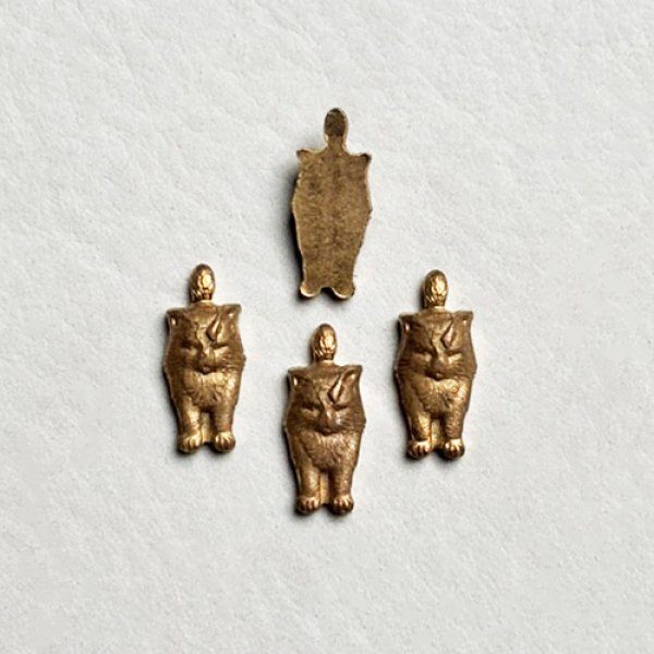 画像1: 16.5x7 walking cat stamping (1)