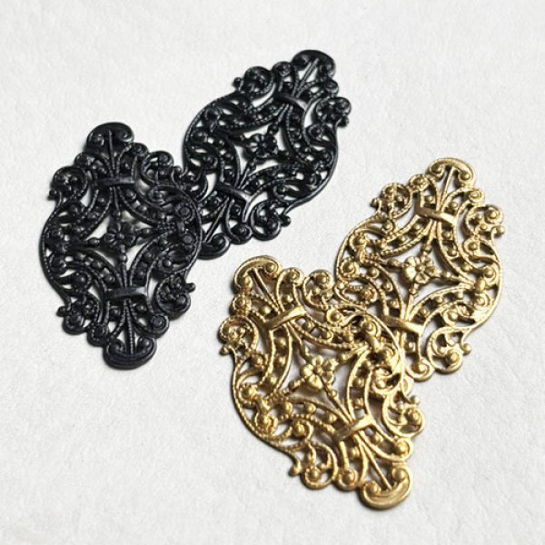 画像2: 33x19 floral filigree stamping (2)