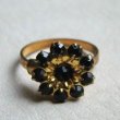 画像4: brass & Jet rhinestone ring base (4)