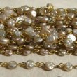 画像1: baroque coin ecru pearl Chain (1)