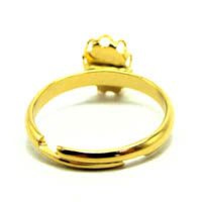 画像1: GP brass 8×6 setting ring base