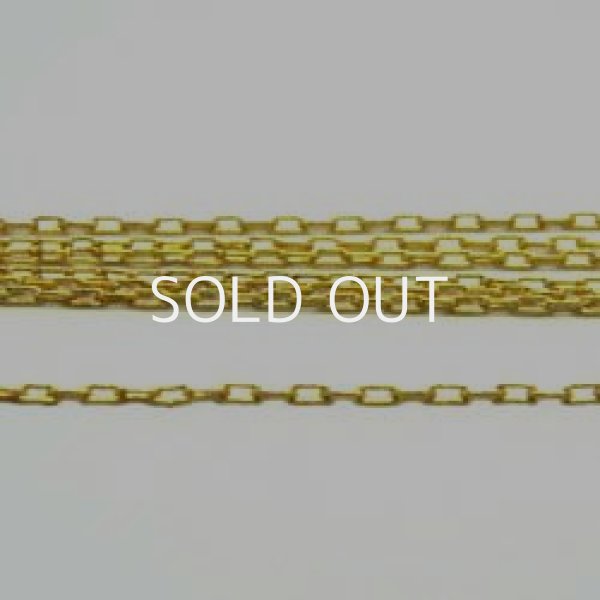 画像1: 24kt gold plate chain 1×1.8mm (1)