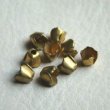 画像1: 2pcs 6×6 brass 4 petal flower (1)