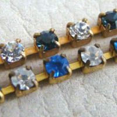 画像2: "Crystal/Montana" VSW 24pp rhinestone chain parts