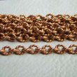 画像1: brass 7×6mm twist oval link chain  (1)