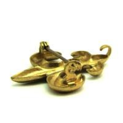 画像1: Fleur De Lis brass pin