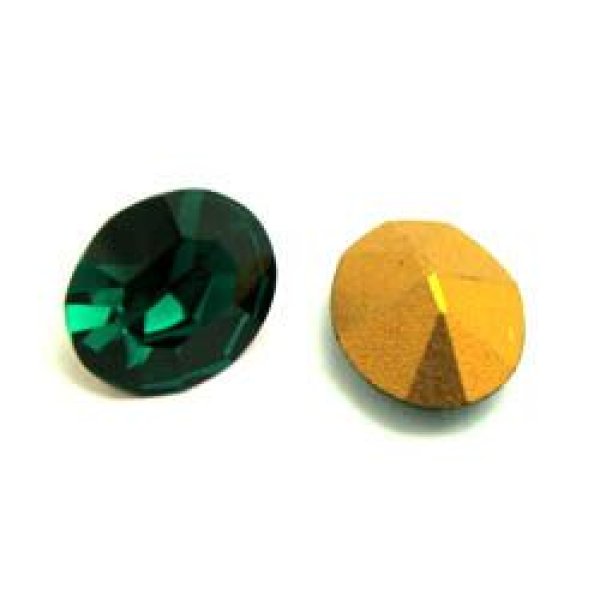 画像1: 2pcs VSW 12×10 oval "EMERALD" (1)