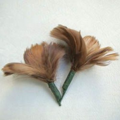 画像1: feather flower "brown"