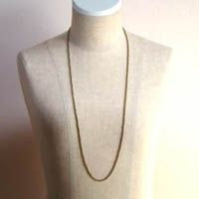 画像2:  brass twist chain necklace