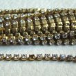 画像1: 100cm / 2.5mm "CRYSTAL" rhinestone chain (1)