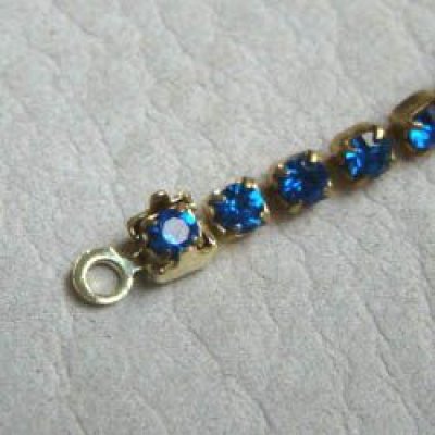 画像2: "capri blue" VSW 18pp rhinestone  chain 