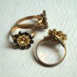 画像1: brass & Jet rhinestone ring base (1)