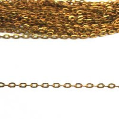 画像2: 60cm brass chain 3×2mm