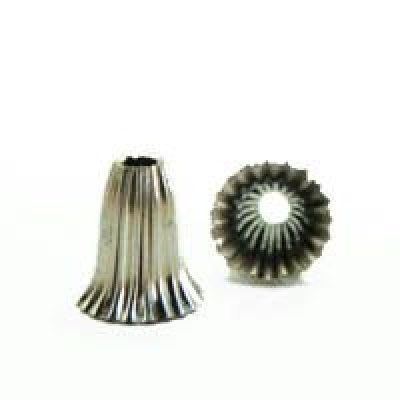 画像1: 5pcs vintage metal beads cap