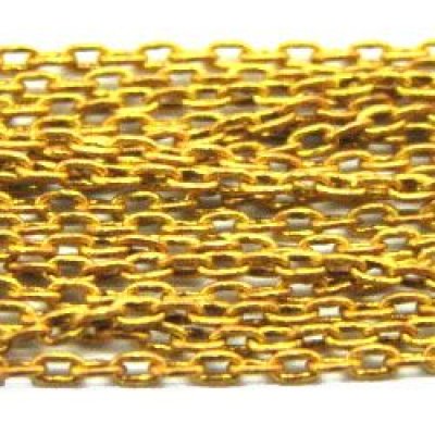 画像1: brass chain 2×1mm