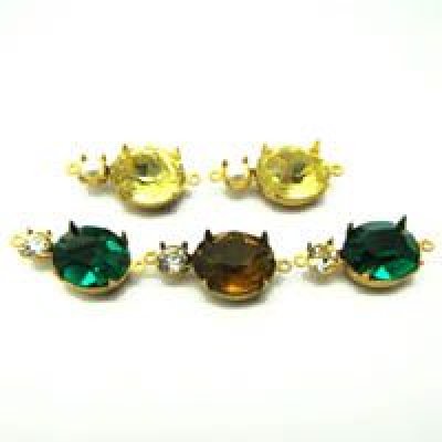 画像1: brass multi stone setting 2R