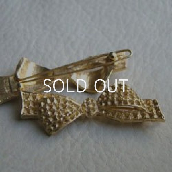 画像1: GP Bow hair barrette base (1)