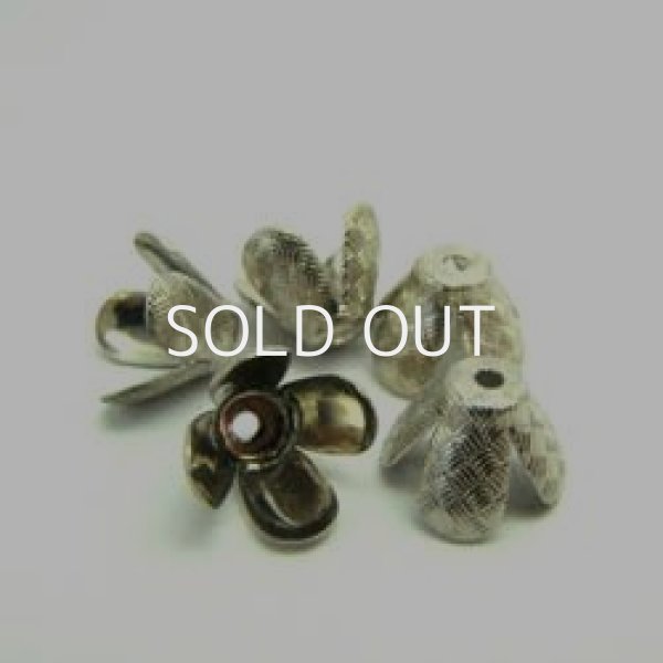 画像1: 5pcs vintage metal beads cap (1)