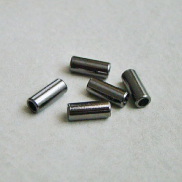 画像1: 2pcs hematite 12x5 Cylinder Beads (1)