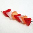 画像2: 4pcs 10mm acrylic trumpet flower "Deep Red" (2)