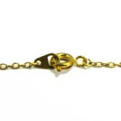 画像3:  brass bar link chain necklace