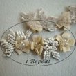 画像4: Ivory  & Cream vintage beads trim (4)