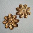 画像1: brass 34mm flower filigree (1)