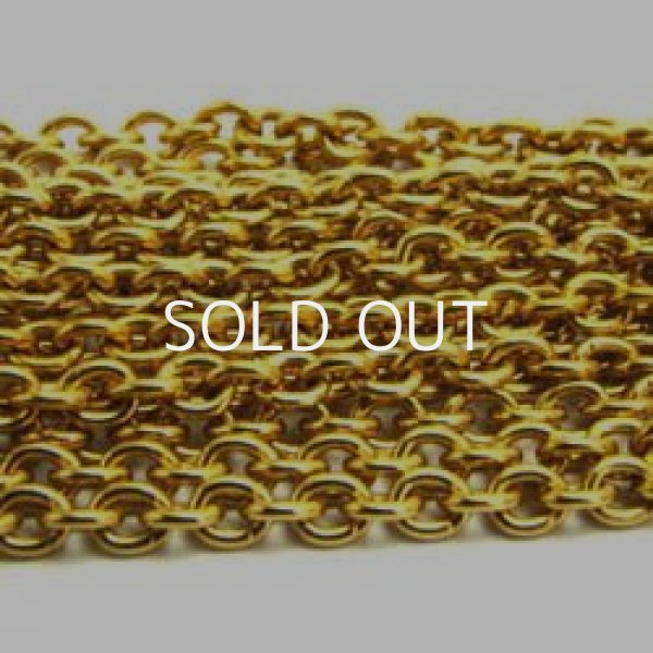 画像1: gold plate chain 7×6mm (1)