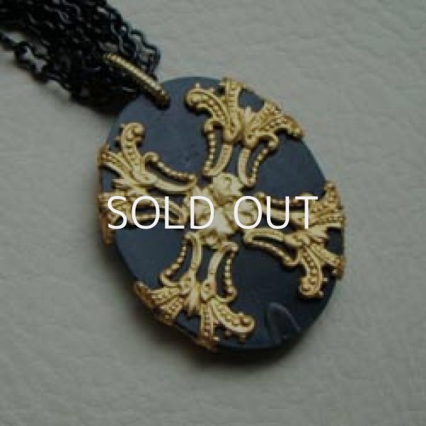 画像4: brass 56mm flat cross filigree (4)