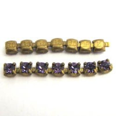 画像1: VSW lilac 24pp rhine stone chain parts