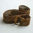 画像3: 18mm brass double wrap mesh chain bracelet (3)