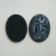 画像1: 40x30 OV Black "Lady with bird" cameo (1)