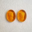 画像1: 18x13 OV trans-topaz intaglio cameo L&R set (1)