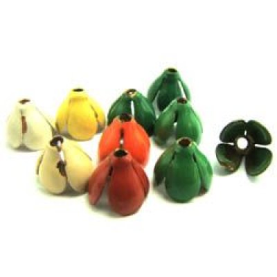 画像1: 10pcs "VIVID COLOR" beads cap 