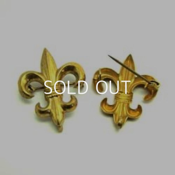 画像1: Fleur De Lis brass pin (1)