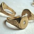 画像2: brass Floral ring base (2)