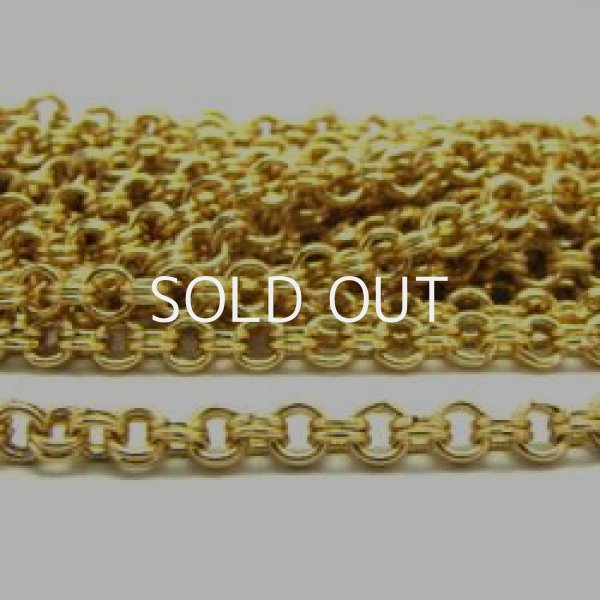 画像1: 24kt gold plate double link chain (1)