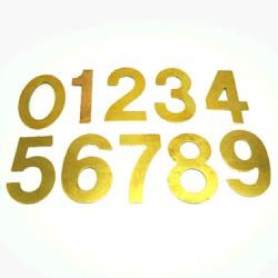 画像1: brass number stamping "6"