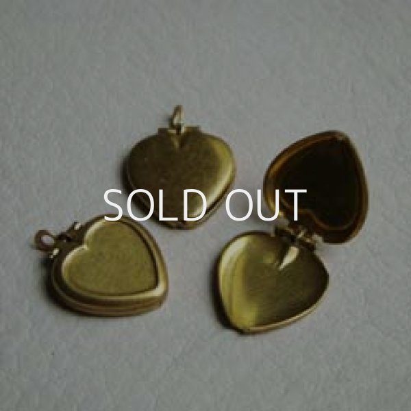 画像1: brass heart locket (1)