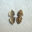 画像1: 2pcs 2-side Leaf filigree (1)