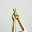 画像3: brass triangle setting charm (3)