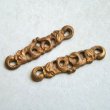 画像2: 30x8 aged brass floral connector (2)