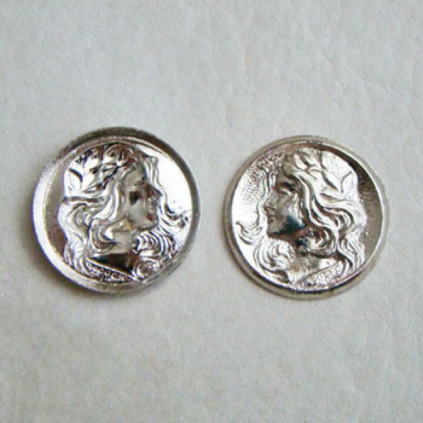 画像1: SP 22.5mm Lady face medallion (1)