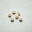 画像1: 6pcs 4mm ivory 1/2 drilled pearl (1)