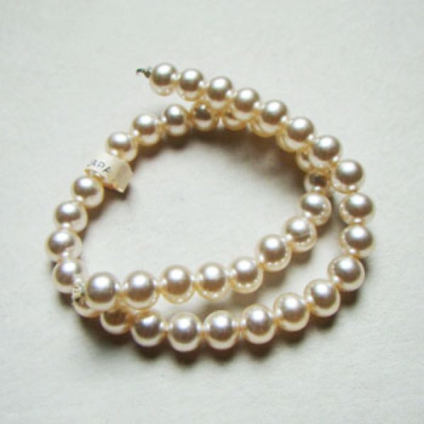 画像1: 5pcs 8mm off-white glass pearl (1)