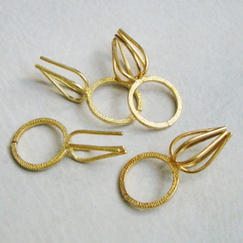 brass 6-claw adjustable ring finding - DRAWER